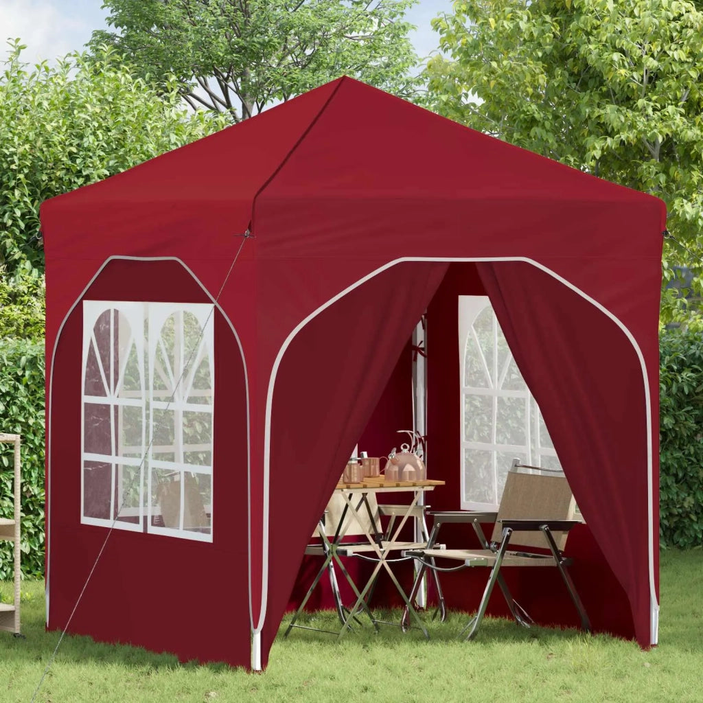 Tenda per feste a pop-up-Gazebo 192 x 192 x 245 cm Borgogna 248429