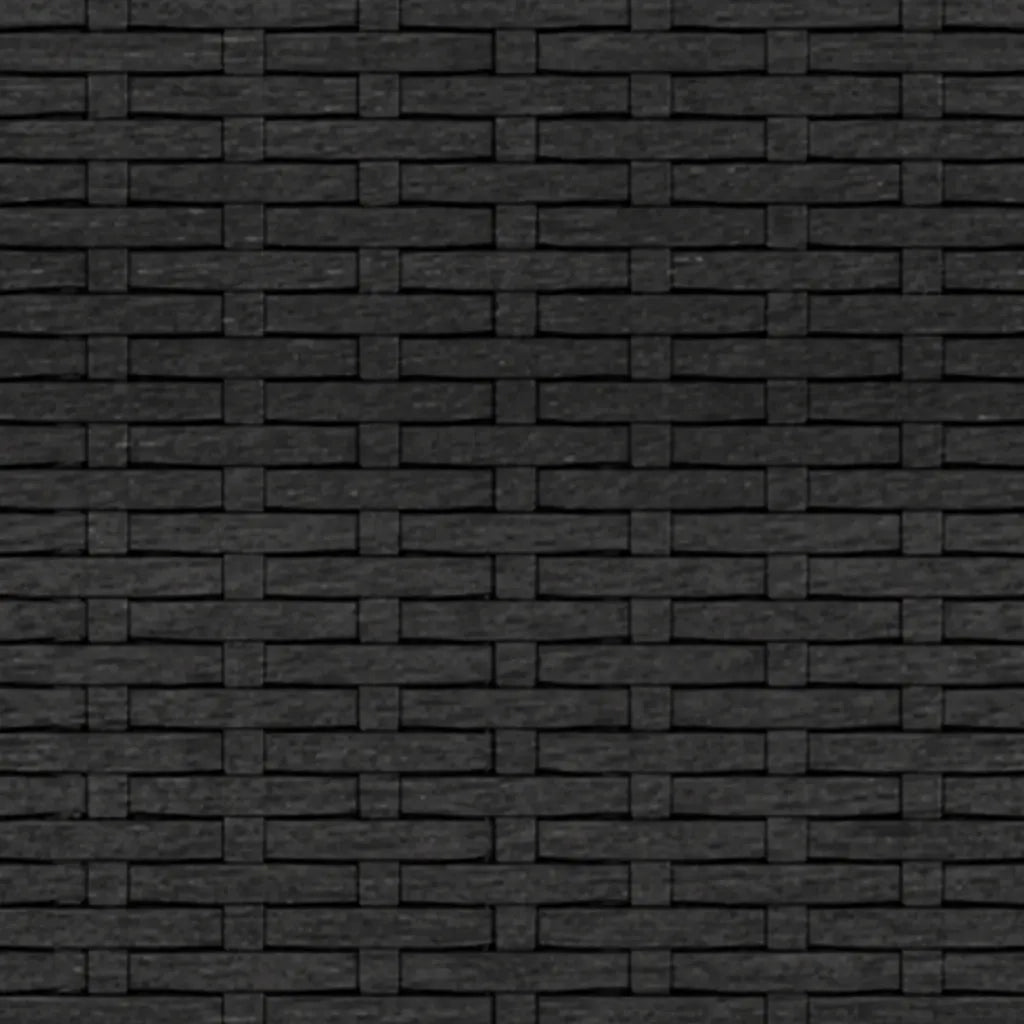 Divani Centrali da Giardino con Cuscini 2pz in Polyrattan Nero 362332