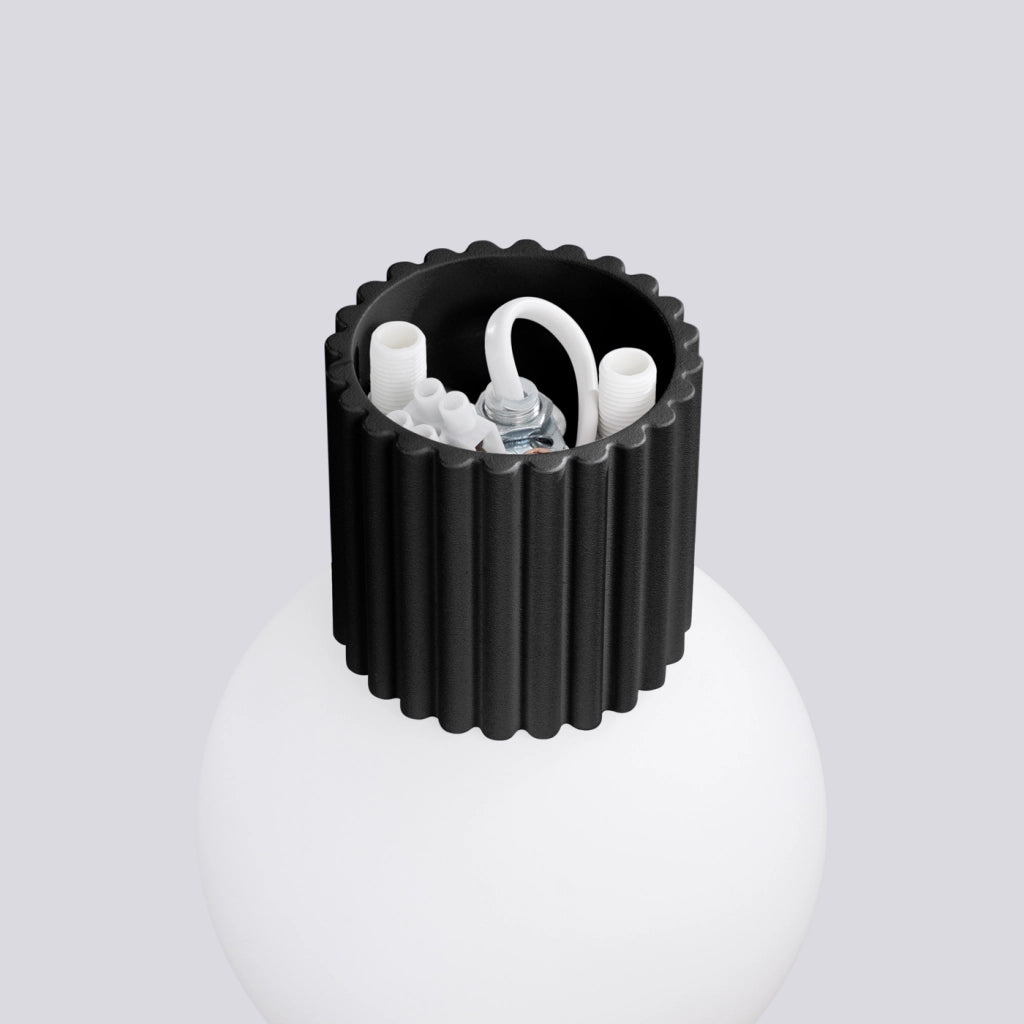 Lampada da parete HALO nera IP44