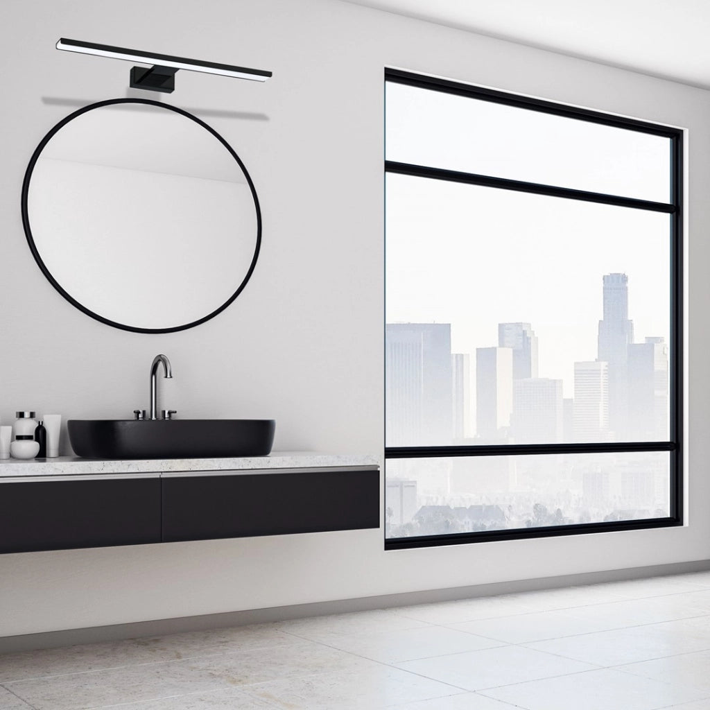 Applique LED Milagro Shine ML4382 13,8W IP44 nera 60cm