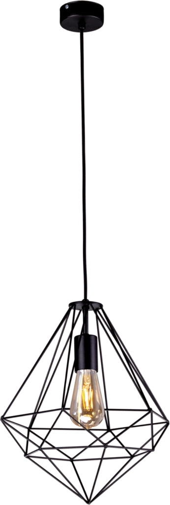 Lampada a sospensione loft nera E27 Ø30 Kaja Marko