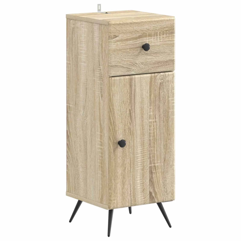Set di Mobili da Bagno da 4 Pezzi BREDA Rovere Sonoma 3417965