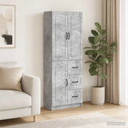 Set di armadi 2 pcs Grigio Cemento Legno ingegnerizzato 3416982