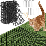 Matto anti-gatto in plastica - 20 pezzi - Doppia porta - Spine 2,5 cm - Flessibile e resistente all'usura - Matto anti-gatto in plastica per spaventare gli animali