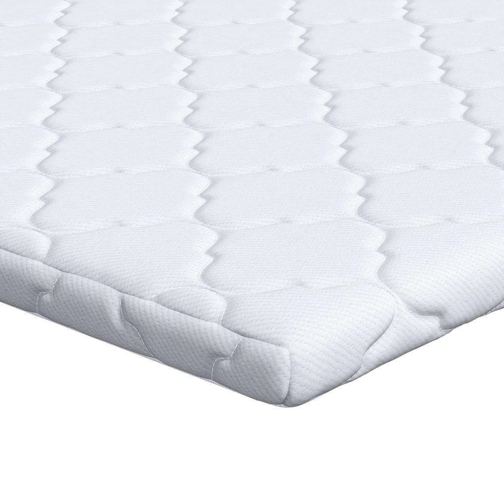 Topper al cocco Bianco 90 x 200 cm Tessuto Jacquard CFW1883309