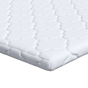 Topper al cocco Bianco 90 x 200 cm Tessuto Jacquard CFW1883309