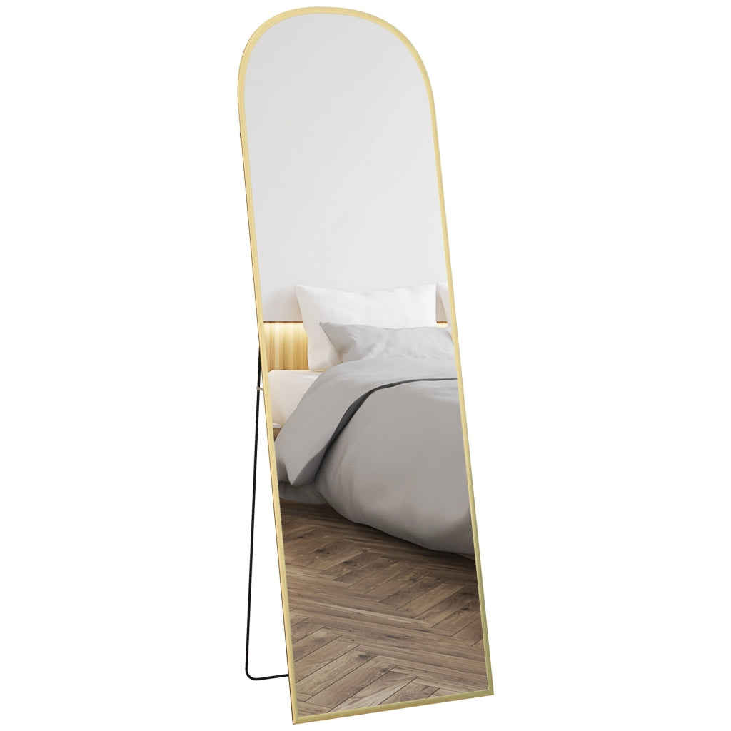 Specchio da Terra e Parete ¨C Xylo ¨C Lega Alluminio Oro 50x161.5cm