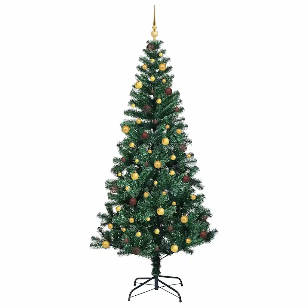 Albero di Natale artificiale con luci integrate Verde 240 cm 3396785