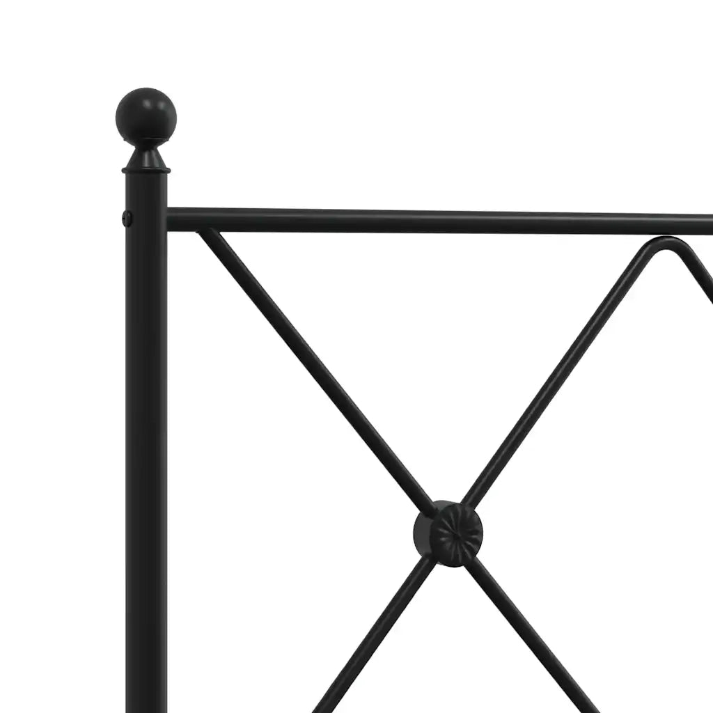Testiera-Testata del letto in Metallo Nero 200 cm