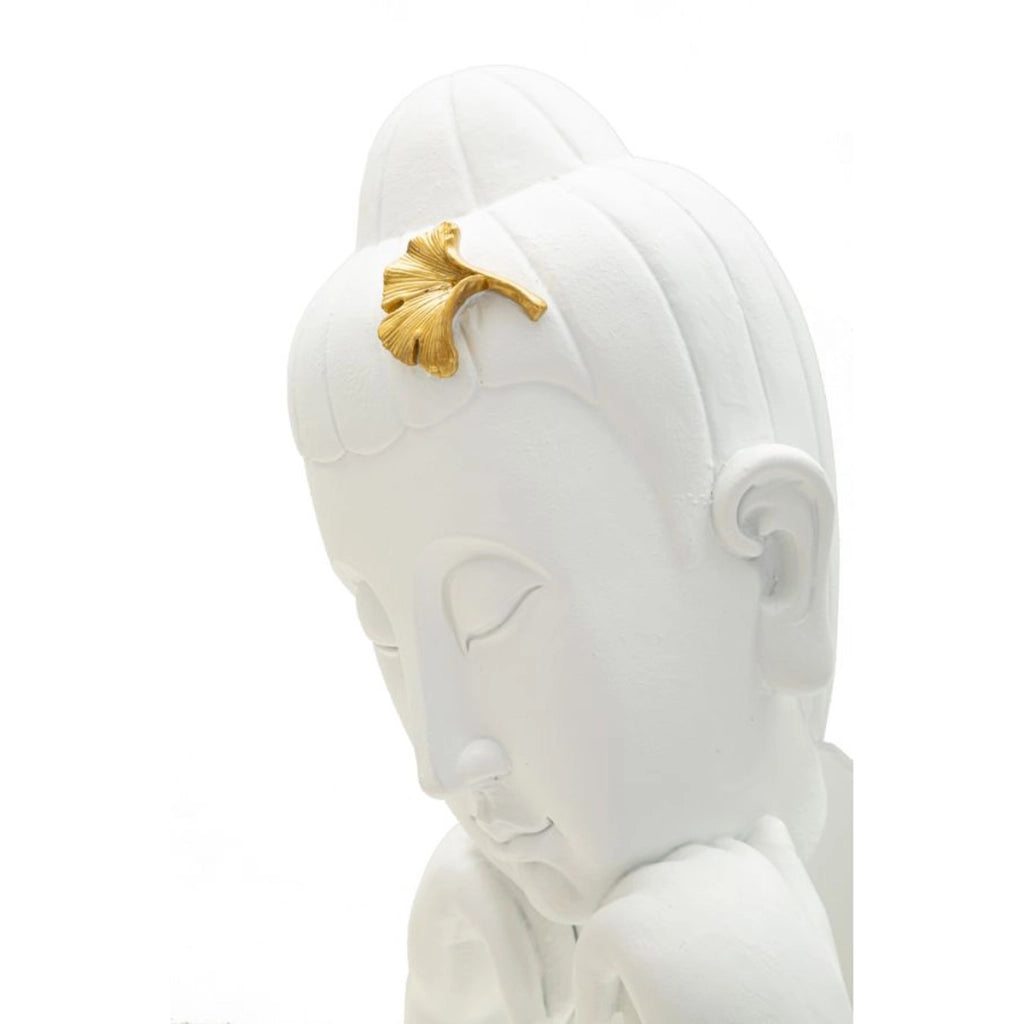Scultura VKH372, Bianco, Poliresina, 21,5x13x36 cm