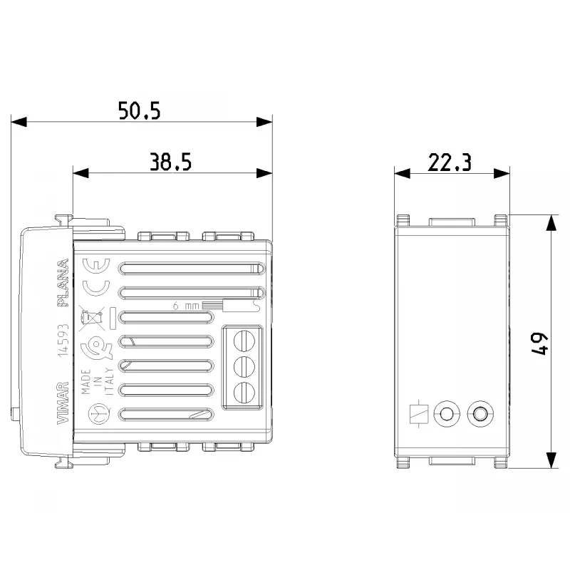 Attuatore connesso IoT Vimar Plana 16A Bianco 14593