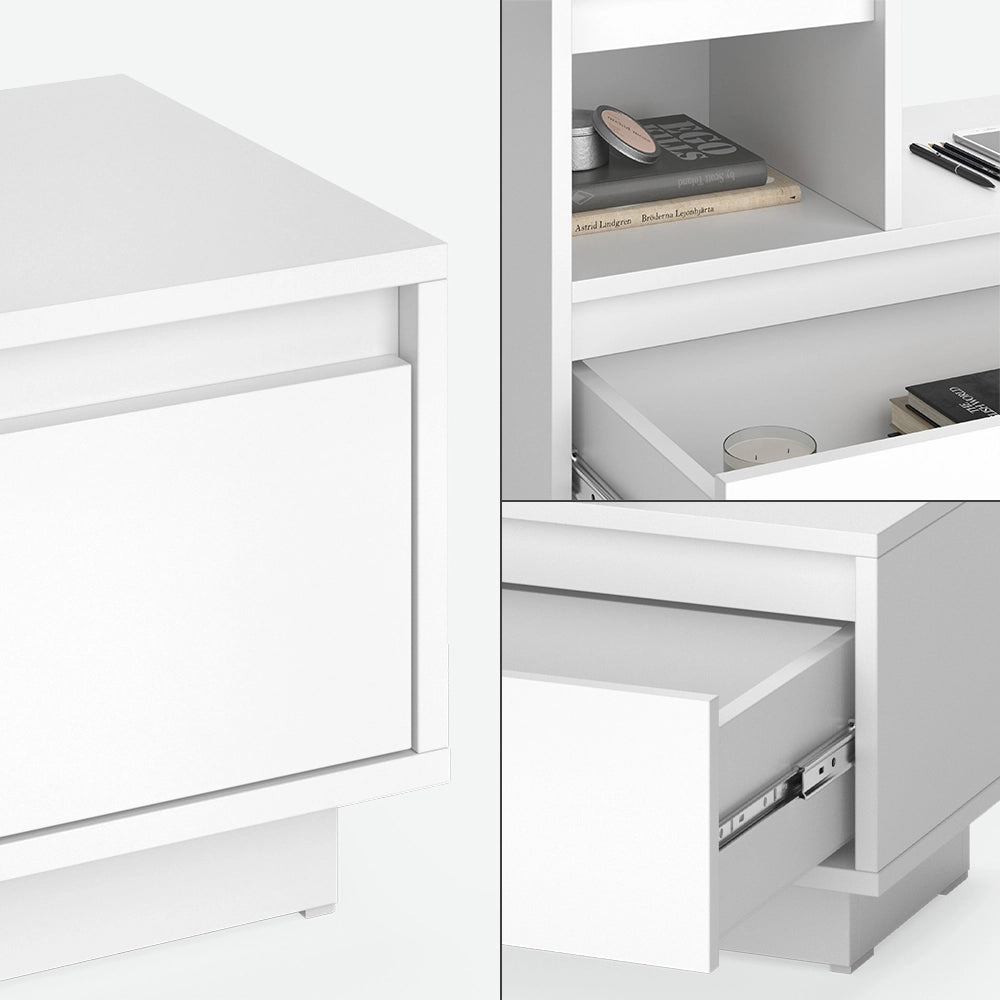 Vicco Comodino Bianco 59.4 x 53.2 cm Set di 2