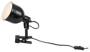 Lampada da tavolo a clip industriale nera E14 Rabalux