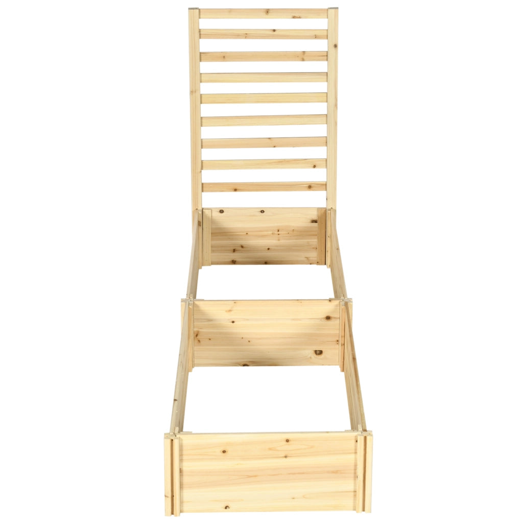 Fioriera con Traliccio per Rampicanti ¨C Xylo ¨C Legno di Abete 230x60x110 cm