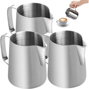 Cannetto per latte e cappuccino in acciaio inossidabile 150 ml con schiuma di latte e manico portatile per espresso