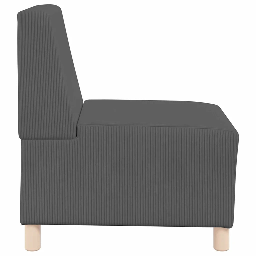 Unità di Divano Modulare Senza Braccioli 2 pcs Grigio scuro 3399777