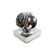 Fumaiolo da 50x50cm base quadra tipo radiante eolico inox aisi 304
