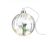 Palla di Natale fiore azzurro