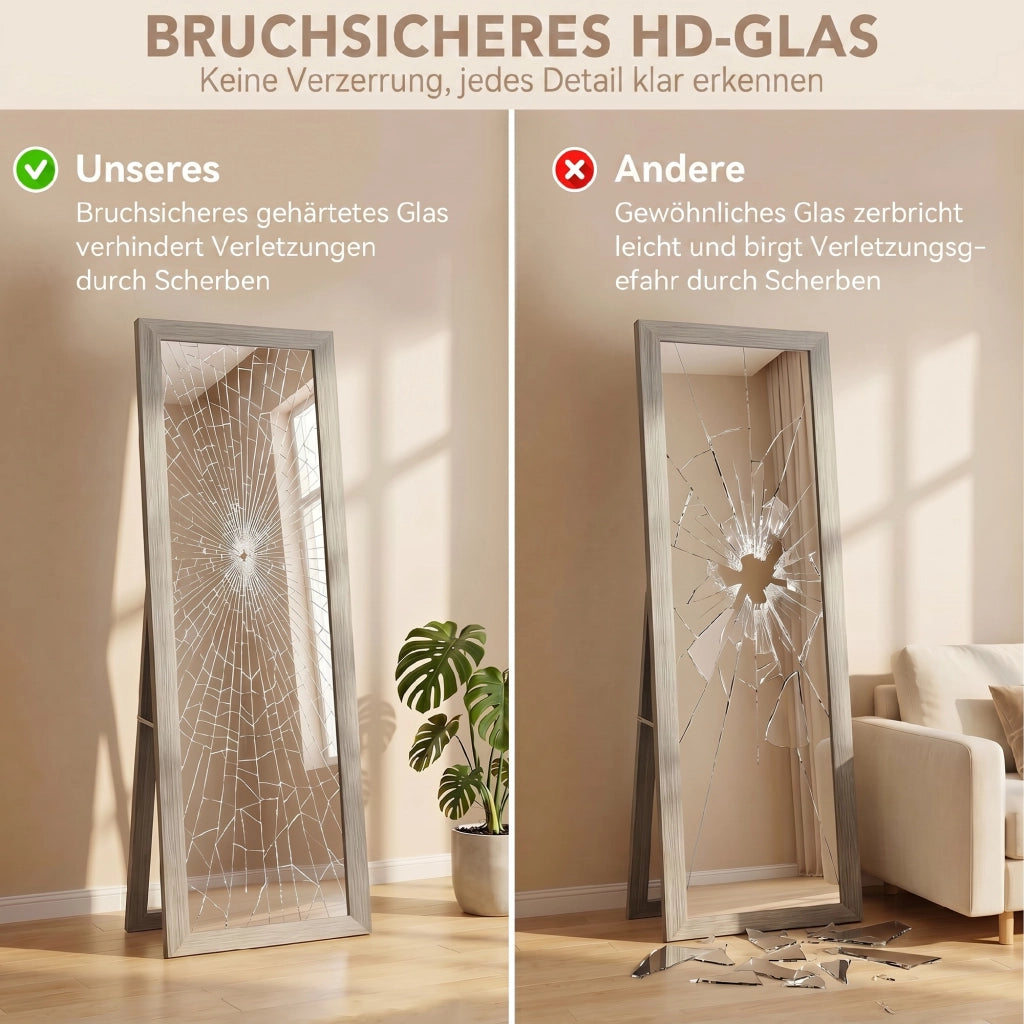 Specchio a Pieno Corpo ¨C zephmum ¨C Grigio 37x157 cm