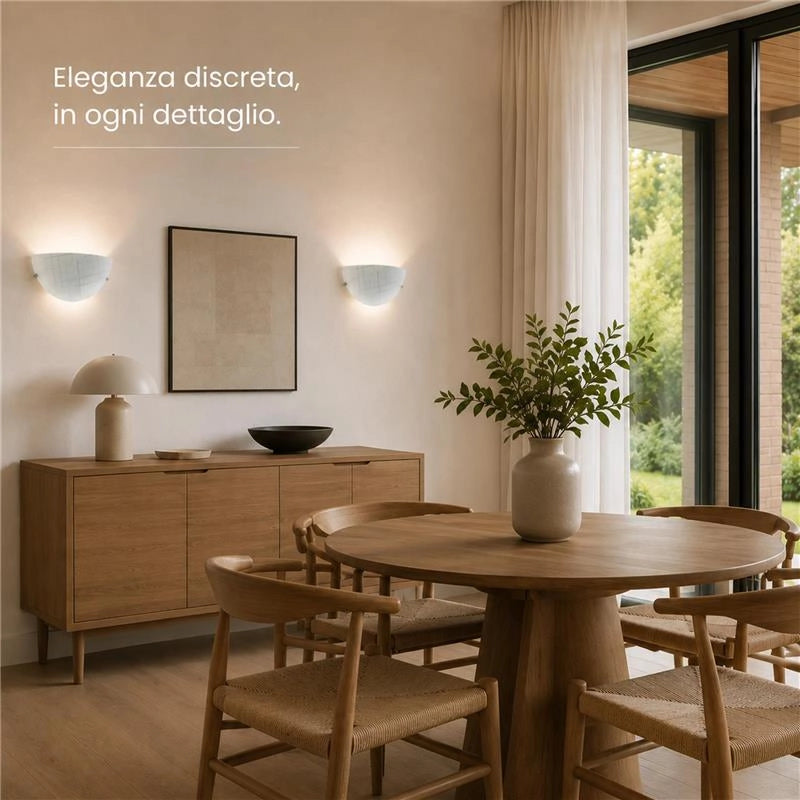 PAMELA APPLIQUE DA PARETE E27  CON 1 LUCE