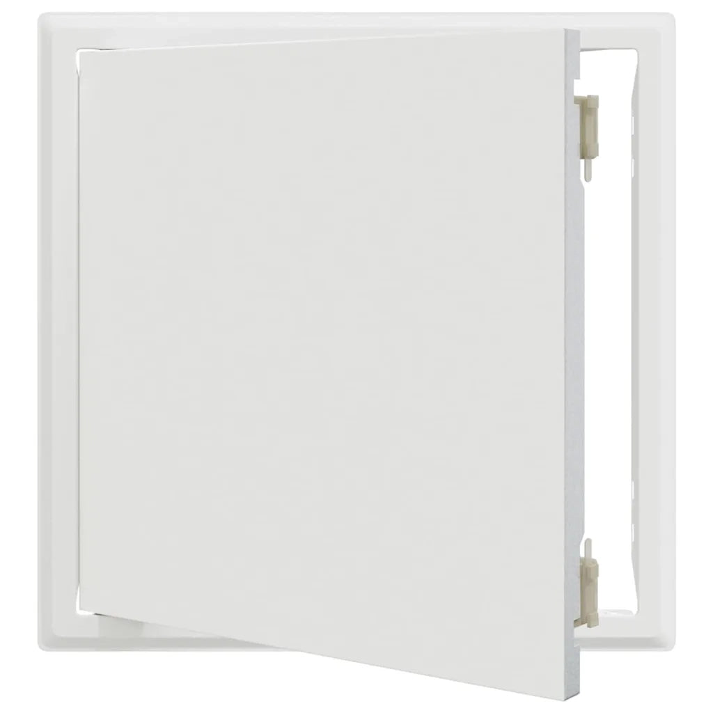 vidaXL Pannello di Accesso Bianco 30 x 30 cm Acciaio