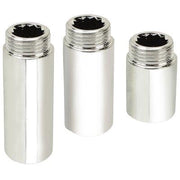PROLUNGA MF OTTONE CROMATO - 1/2MF + MM 15- 10 pezzi