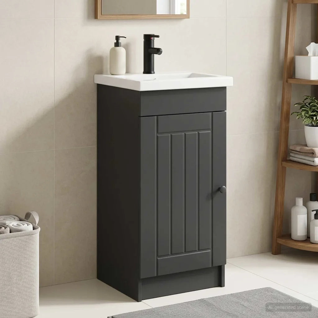 Mobile da bagno con lavabo Nero 42 x 40 x 84,5 cm 890025