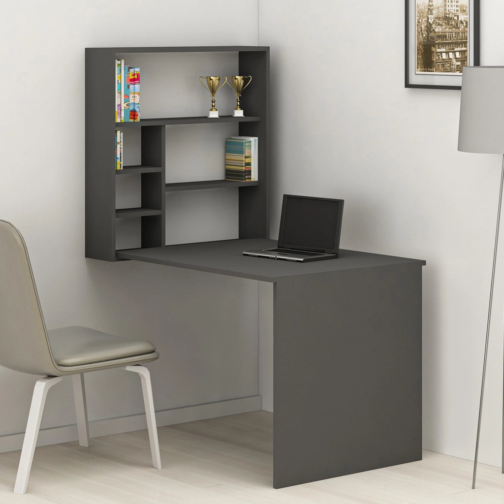 Veglio, Scrivania 5 Ripiani, 59x90x74h cm Nero Antracite