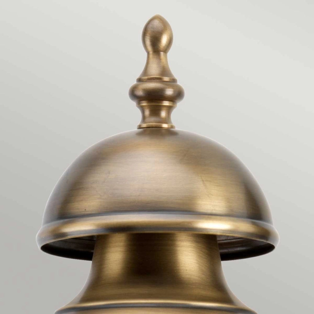 Applique esterna retrò ottone E27 60W Downing Street