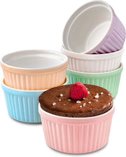 Souffléforme ceramica - Resistente al forno - 200 ml - Ø 9 cm - Stivalevole - Rivestimento antiaderente - Imballaggio biodegradabile.