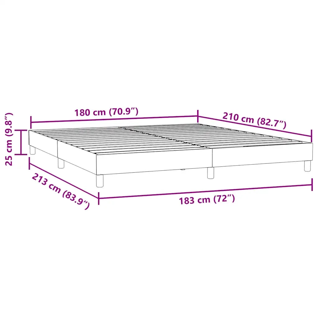 Letto matrimoniale | Letto per adulti | Giroletto senza Materasso Verde Scuro 180x210 cm in Velluto