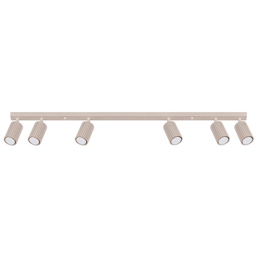 Lampada da soffitto KARBON 6L taupe