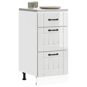 Mobiletto da cucina "Lucca" Bianco lucido in legno ingegnerizzato 854232