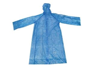 IMPERMEABILE IN NYLON CON MANICHE- - taglia unica - 2 pezzi EXCEL