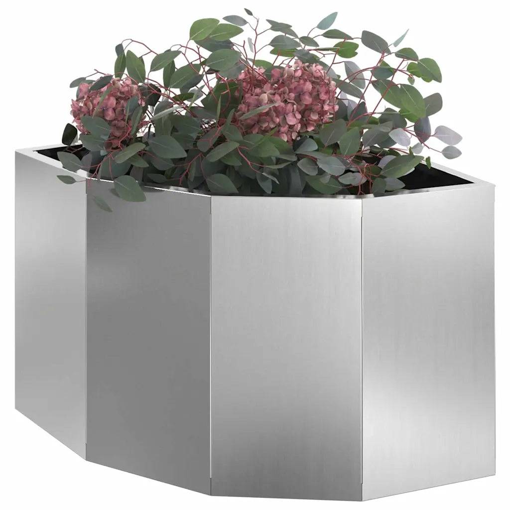 Vaso d'angolo Argento 45 x 45 x 35 cm Acciaio zincato 883652