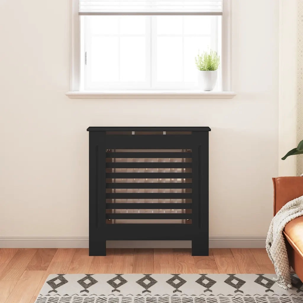 Copertura per Radiatore Nera in MDF 78 cm 325564