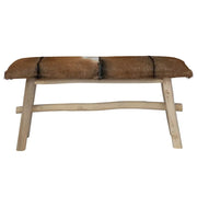 Panca in Pelle di Capra e Teak 244547