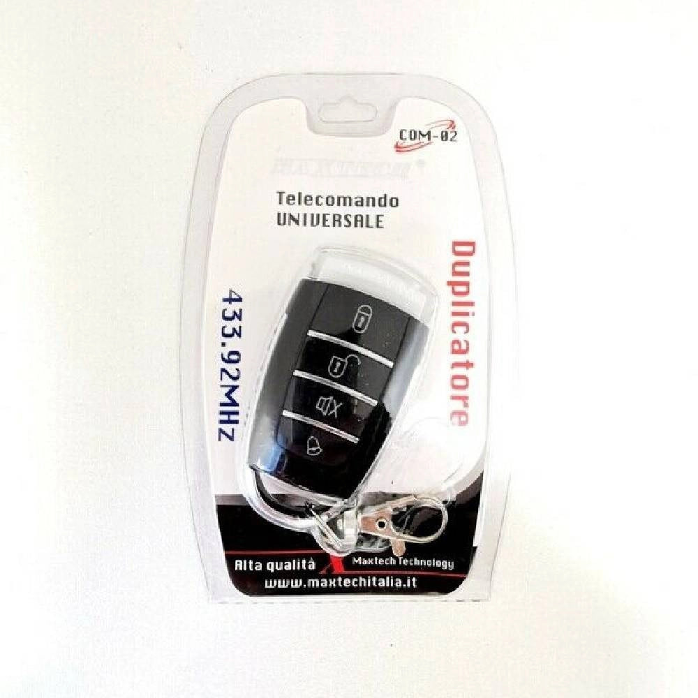 Trade Shop - Telecomando Universale 433.92mhz Cancello Duplicatore Maxtech Com-02 Portachiavi -