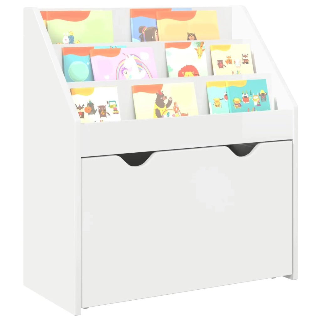 Libreria per Bambini Bianco Lucido 60 x 29,5 x 69 cm 892393