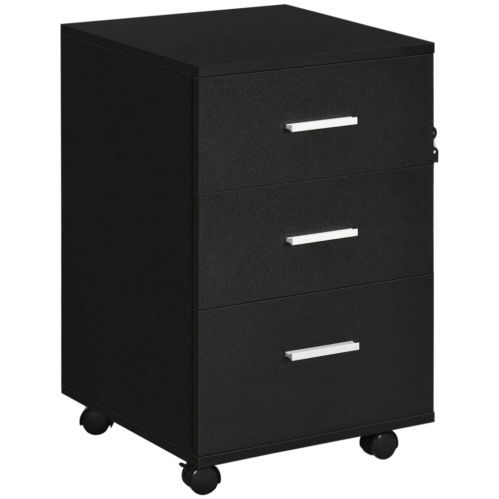 Scrivania con cassetti ¨C zephmum ¨C 40x40x61.5 cm nero