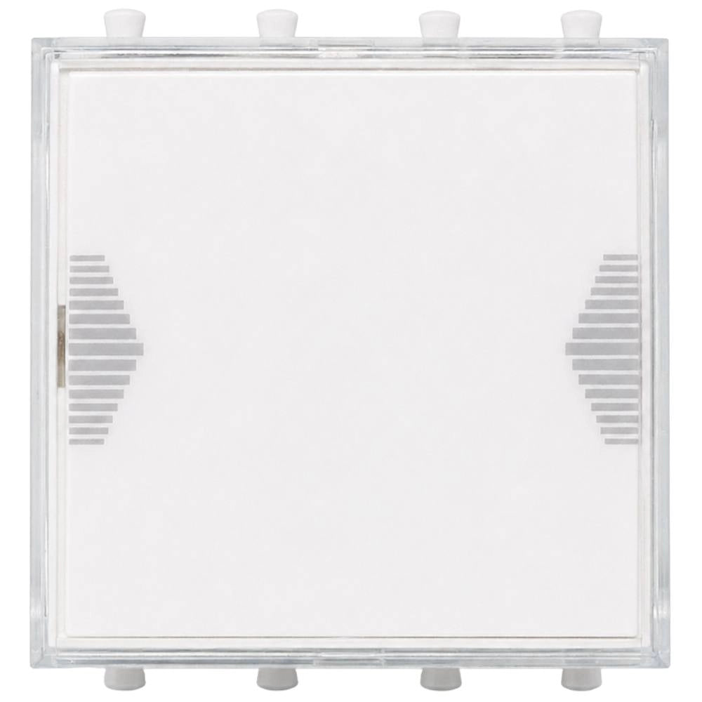 Pulsante ave domus s44 10a bianco con targhetta illuminabile