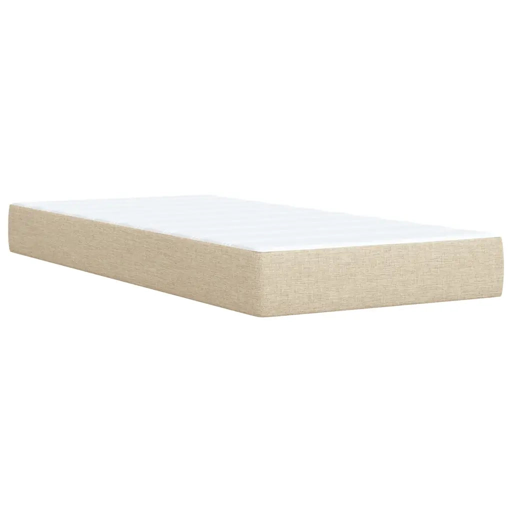 Giroletto a Molle con Materasso Crema 80x200 cm inTessuto 3286519