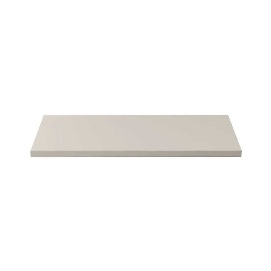 Piano lavabo NOXERA – 80 cm – Beige opaco – Da appoggio – Design elegante e compatto