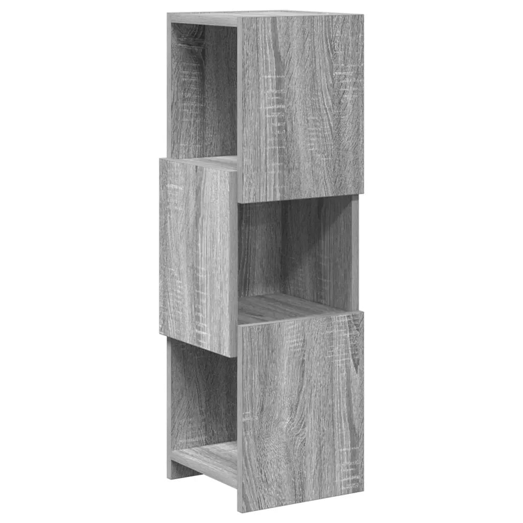 Mobile angolare 25,5x25x80cm Legno ingegnerizzato Grigio Sonoma 889818