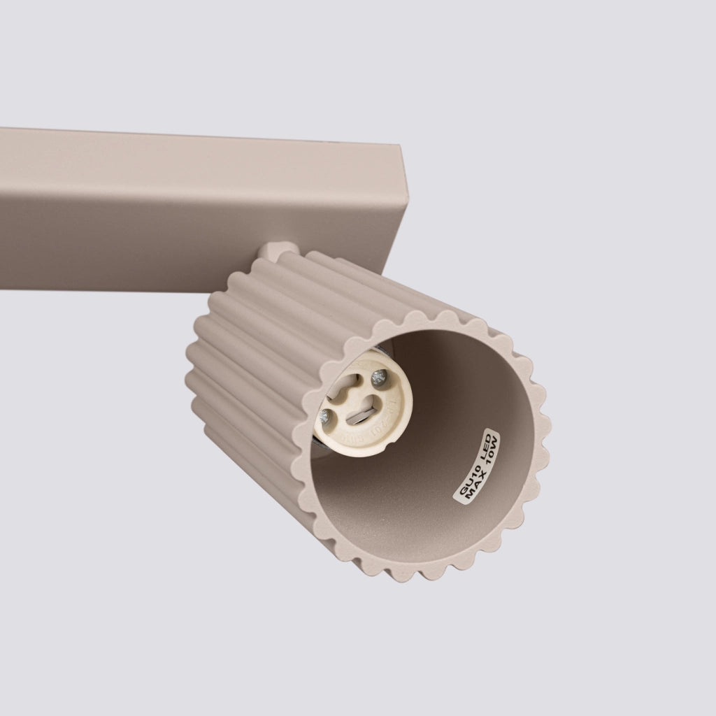 Lampada da soffitto KARBON 2 taupe