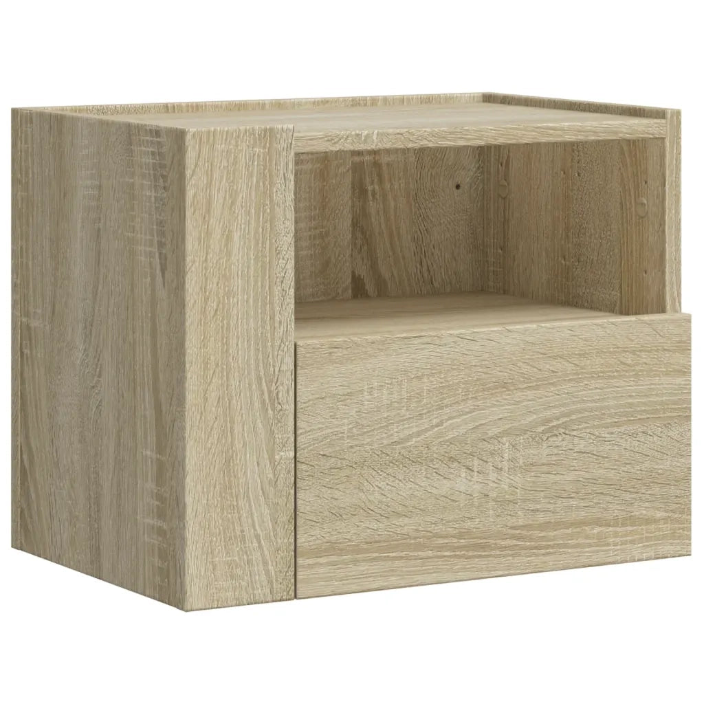 Comodino a Muro Rovere Sonoma 45x30x35 cm 848315