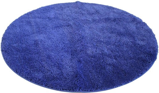 Badmat microvezel azzurro regina, 90 cm circolare