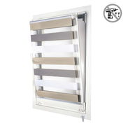 Tenda a Rullo giorno / notte installazione senza foratura EasyFix Bianco-grigio-beige 60x180 cm