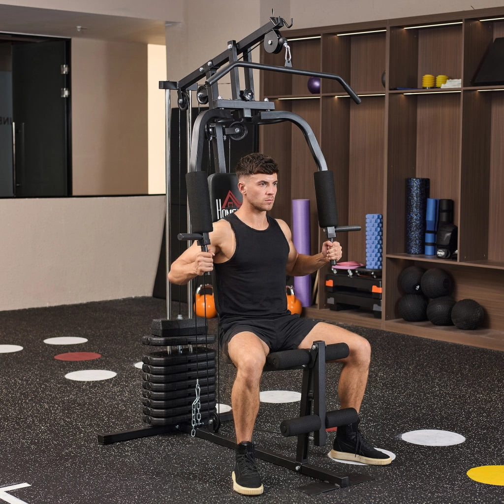 Stazione Fitness con Pesi ¨C Minimal ¨C 135x103x200cm Nero