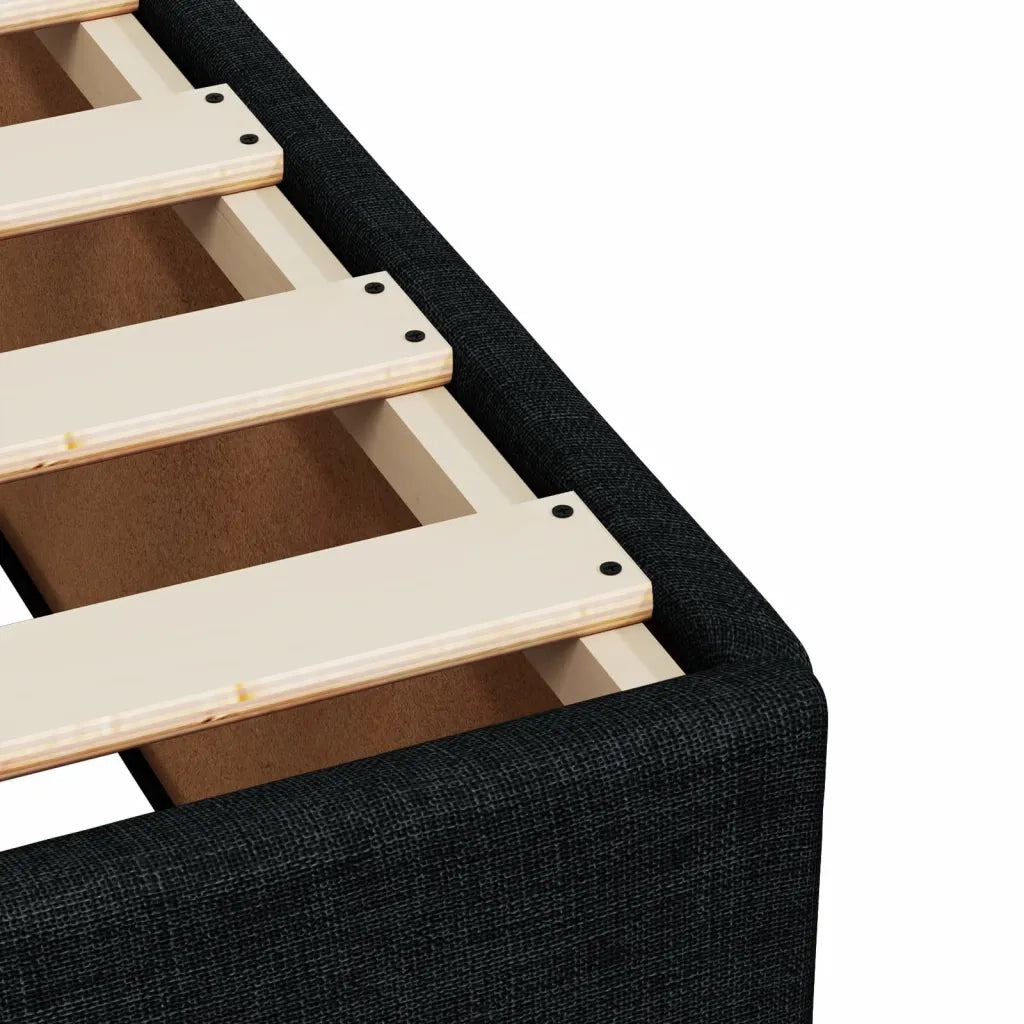 Giroletto senza Materasso Nero 90x200 cm in Tessuto 3284703